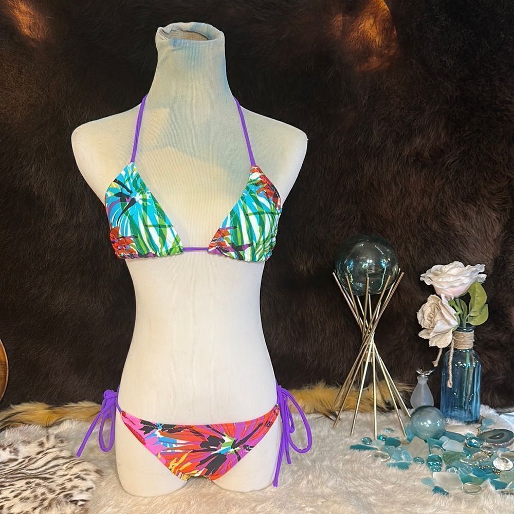 Ivory surf string bikini S (6032)